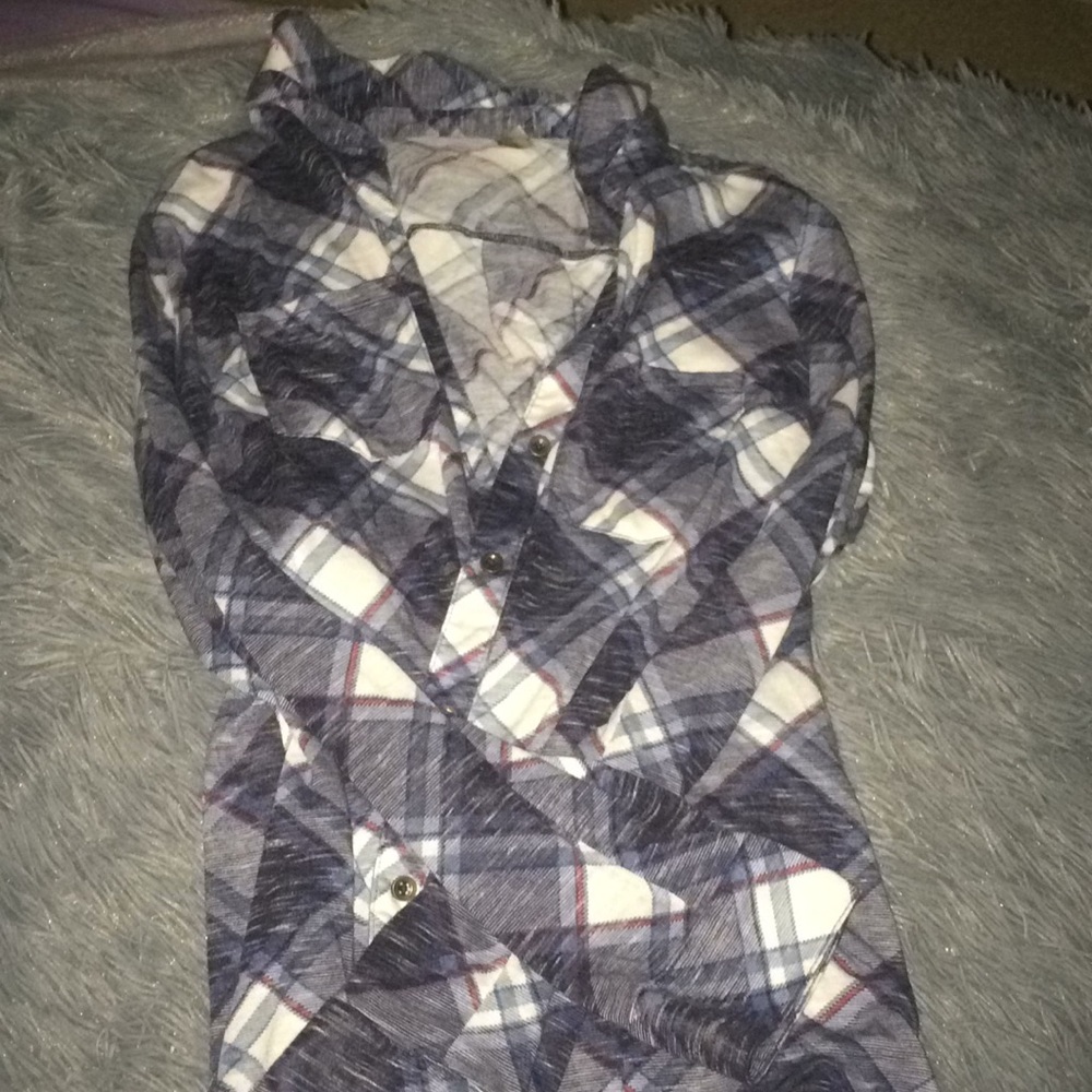 Plaid button down